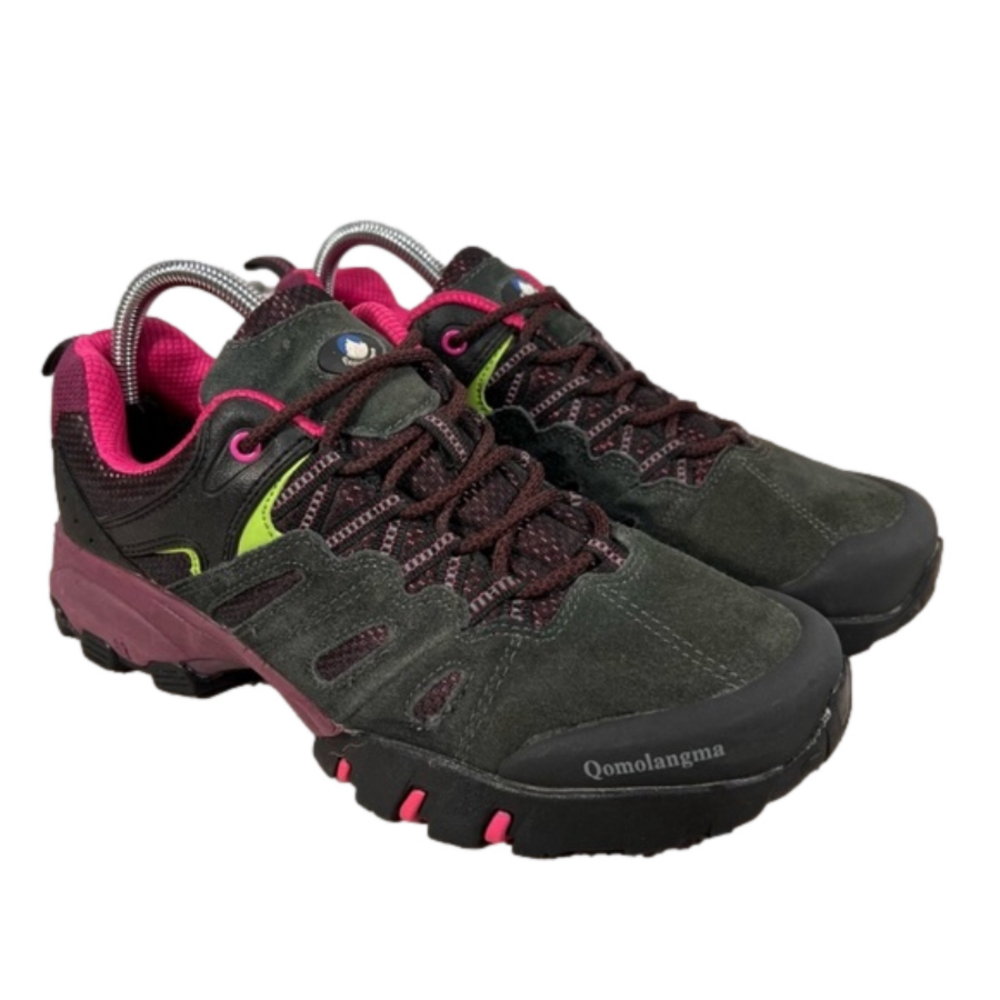 QOMOLANGMA Women's Suede Outdoor Hiking / Walking Shoe Size 9.5